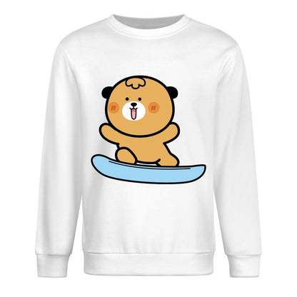 Front Patterned Long Sleeve TopPlain PremiumSeries