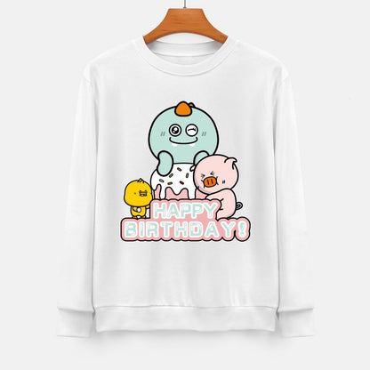 Front Patterned Long Sleeve TopSmooth Vibrant Colors