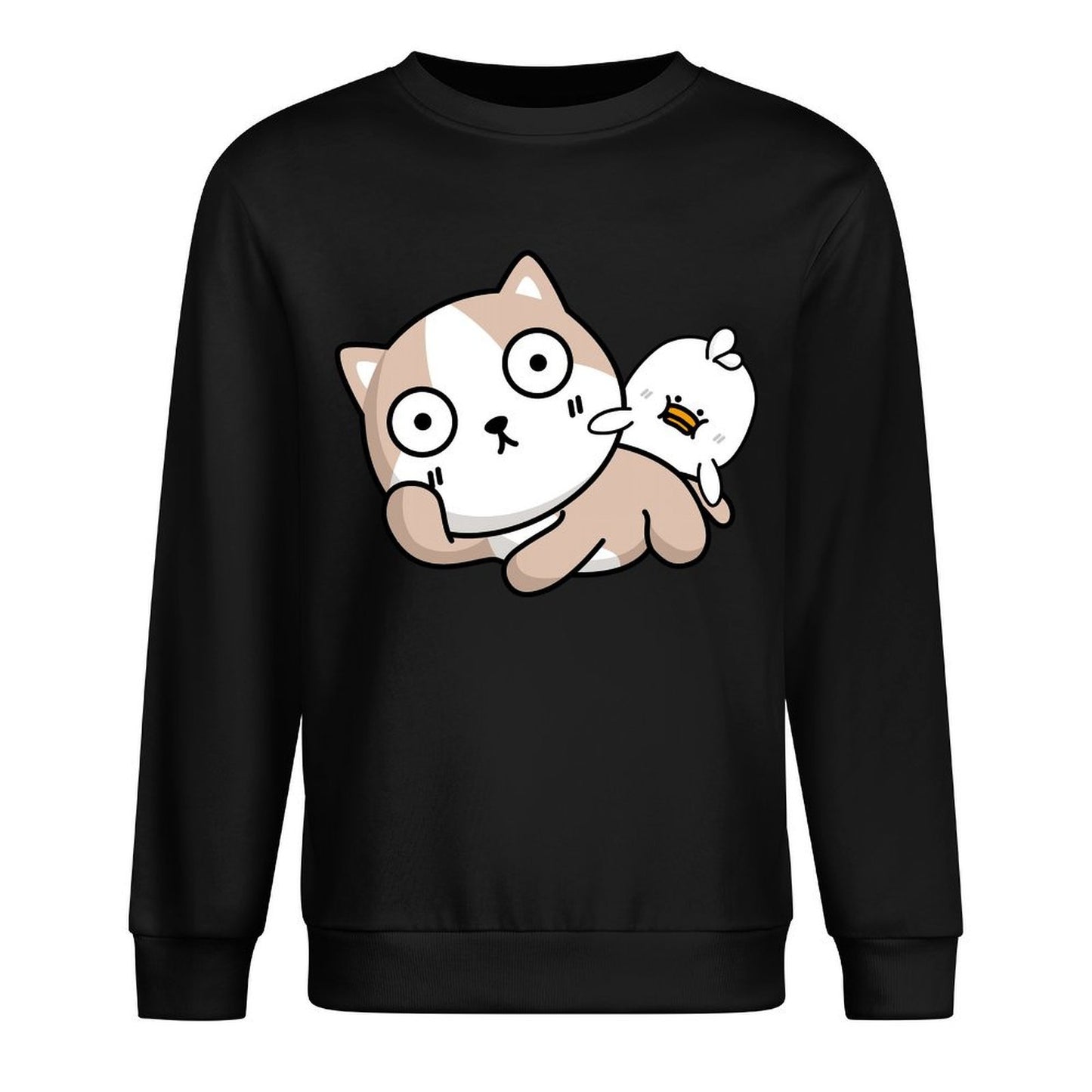 Front Patterned Long Sleeve TopRelaxed RegularFit