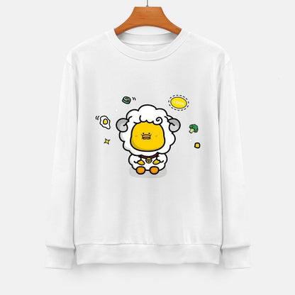 Front Patterned Long Sleeve TopHeat-Transfer Strong