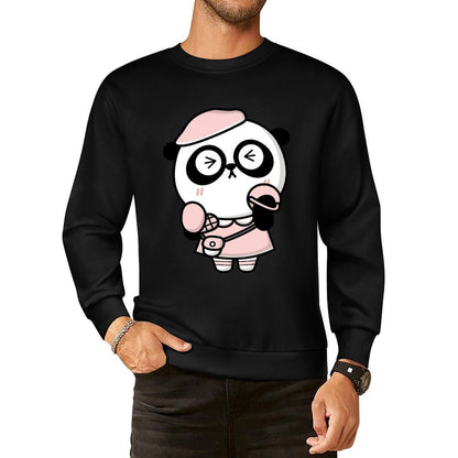Front Patterned Long Sleeve TopPocket Tee ComfortLine