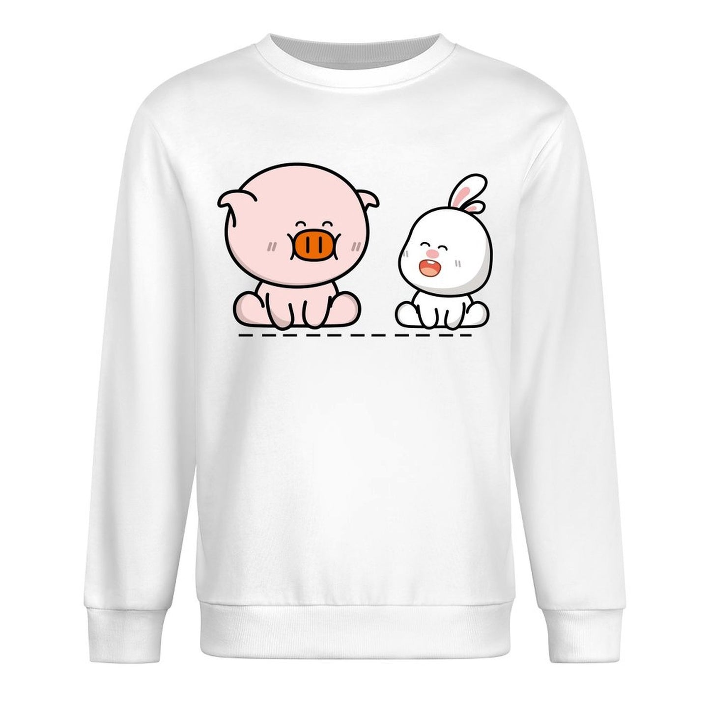 Front Patterned Long Sleeve TopYearRound EverydayWear