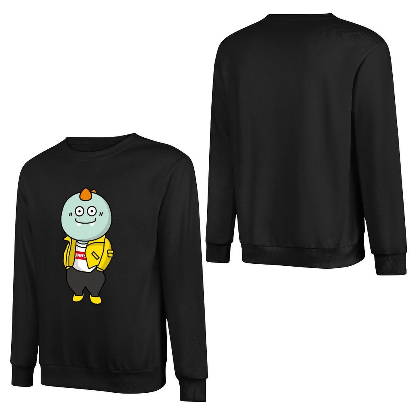 Front Patterned Long Sleeve TopRetro Premium Finish