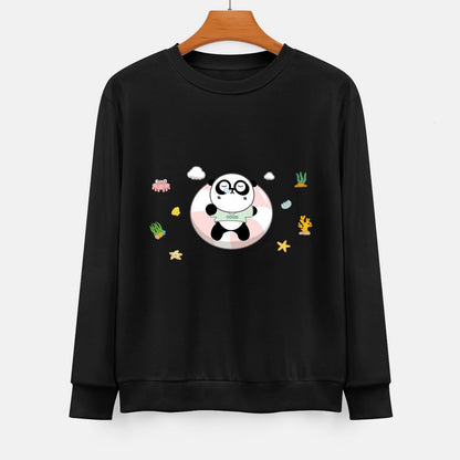 Front Patterned Long Sleeve TopLooseFit Breathable