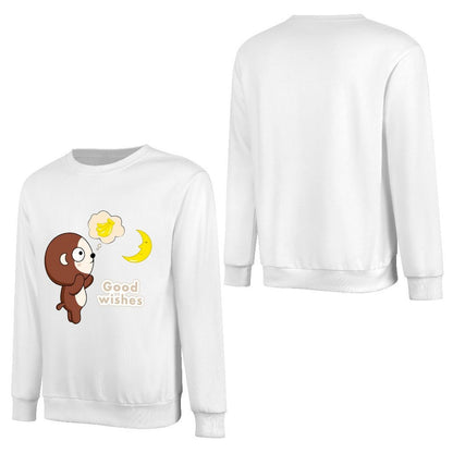 Front Patterned Long Sleeve TopClassicLine Fade-Proof