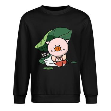 Front Patterned Long Sleeve TopSoftLine Plain