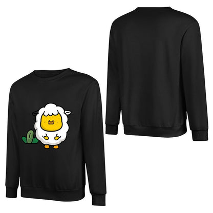 Front Patterned Long Sleeve TopHeavyweight BasicSeries