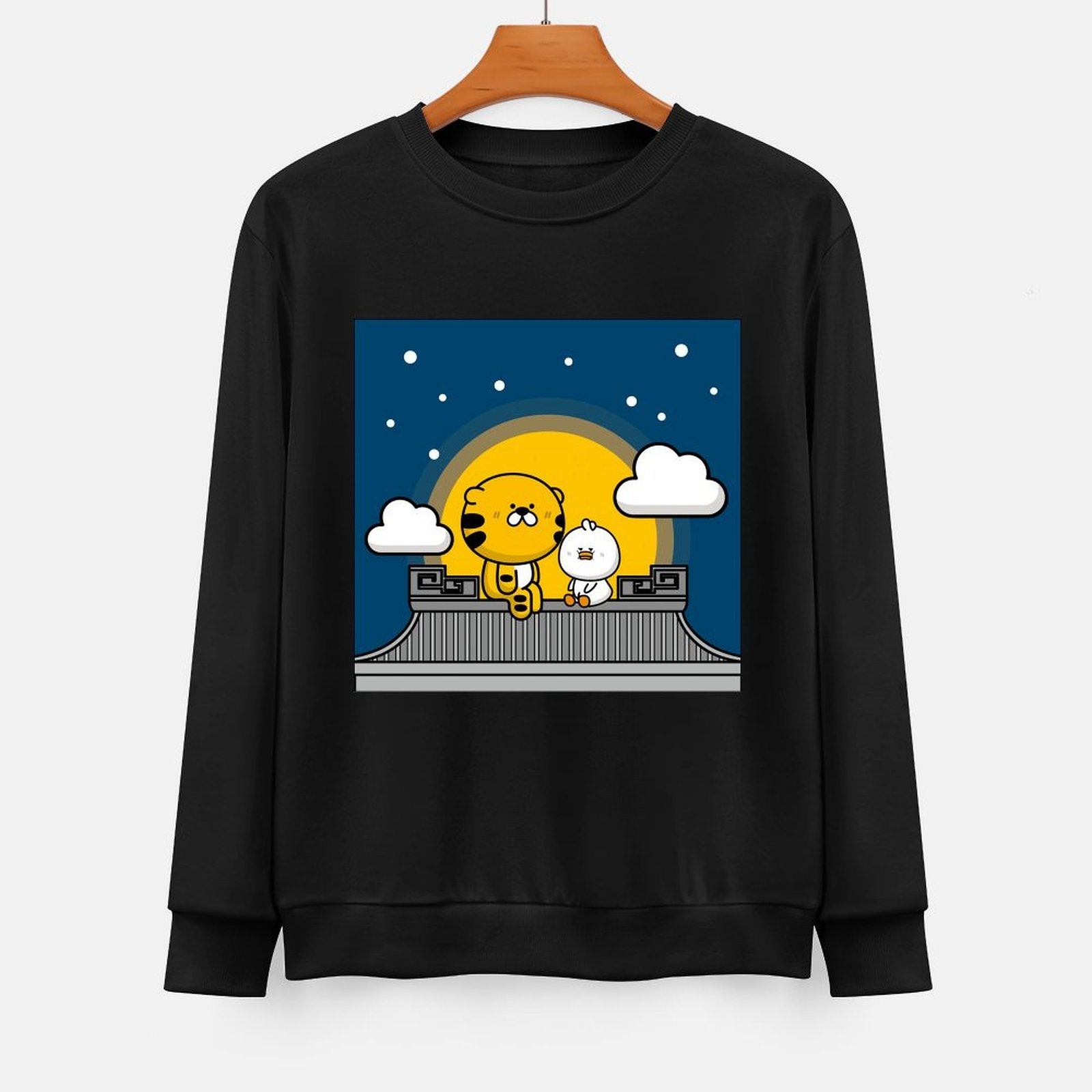  Front Patterned Long Sleeve TopHeavyweight Moisture-Wicking