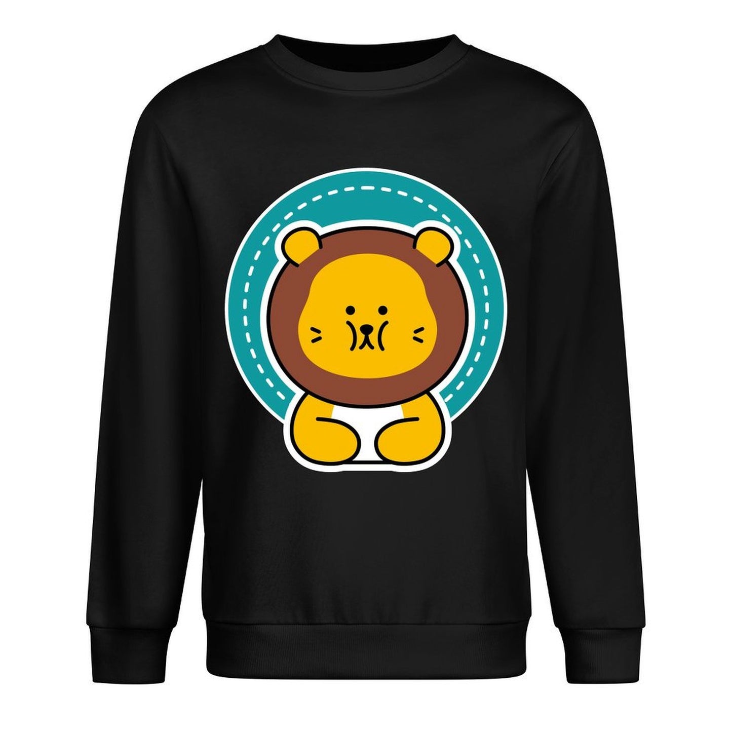 Front Patterned Long Sleeve TopClassic Sharp