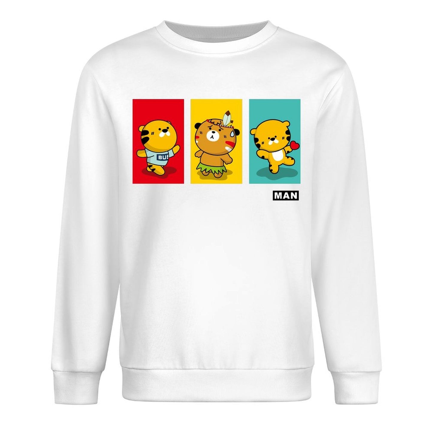 Front Patterned Long Sleeve TopSmooth Feel Edition