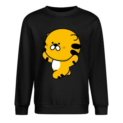 Front Patterned Long Sleeve TopMidweight Sport