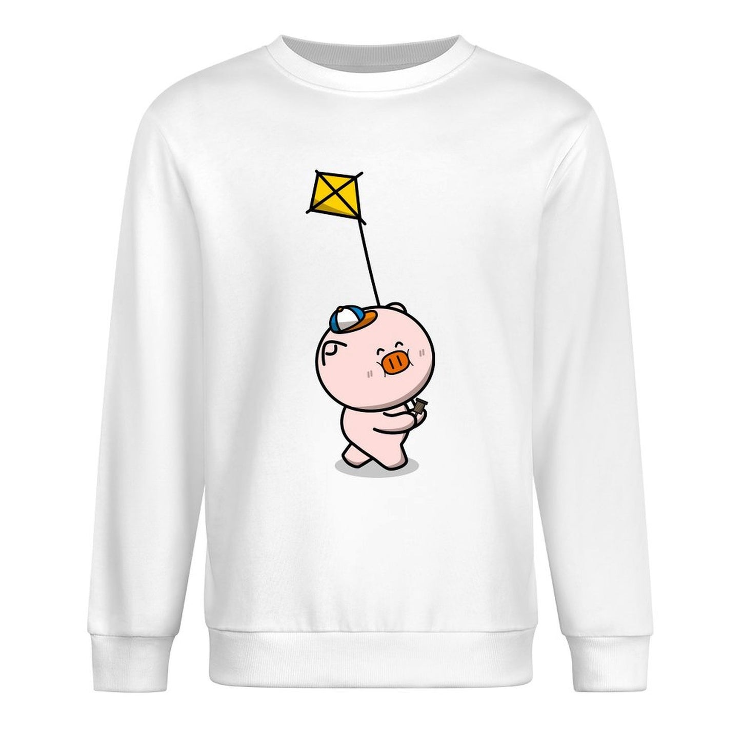 Front Patterned Long Sleeve TopAllSeason Fade-Resistant