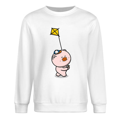 Front Patterned Long Sleeve TopAllSeason Fade-Resistant