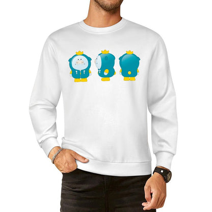 Front Patterned Long Sleeve TopEasyWear Relaxed Fit