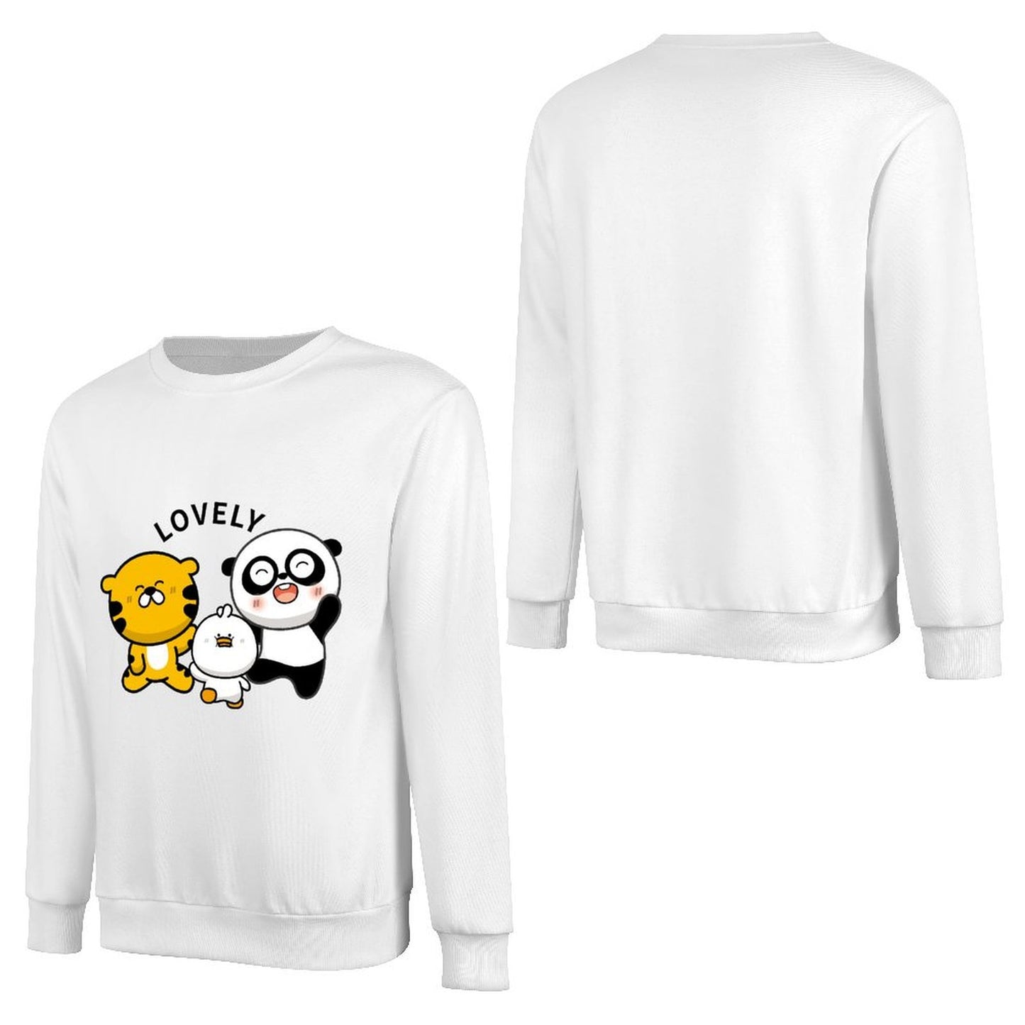 Front Patterned Long Sleeve TopFade-Resistant SmoothWear