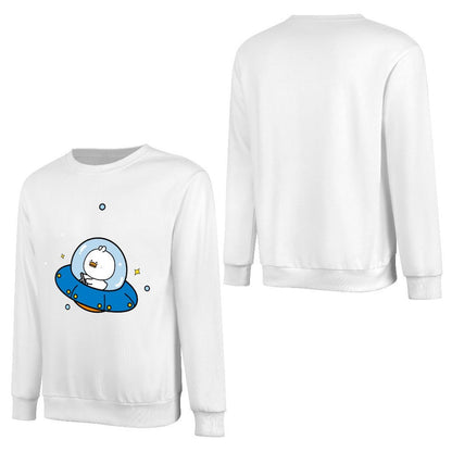 Front Patterned Long Sleeve TopClassicStyle Colorfast