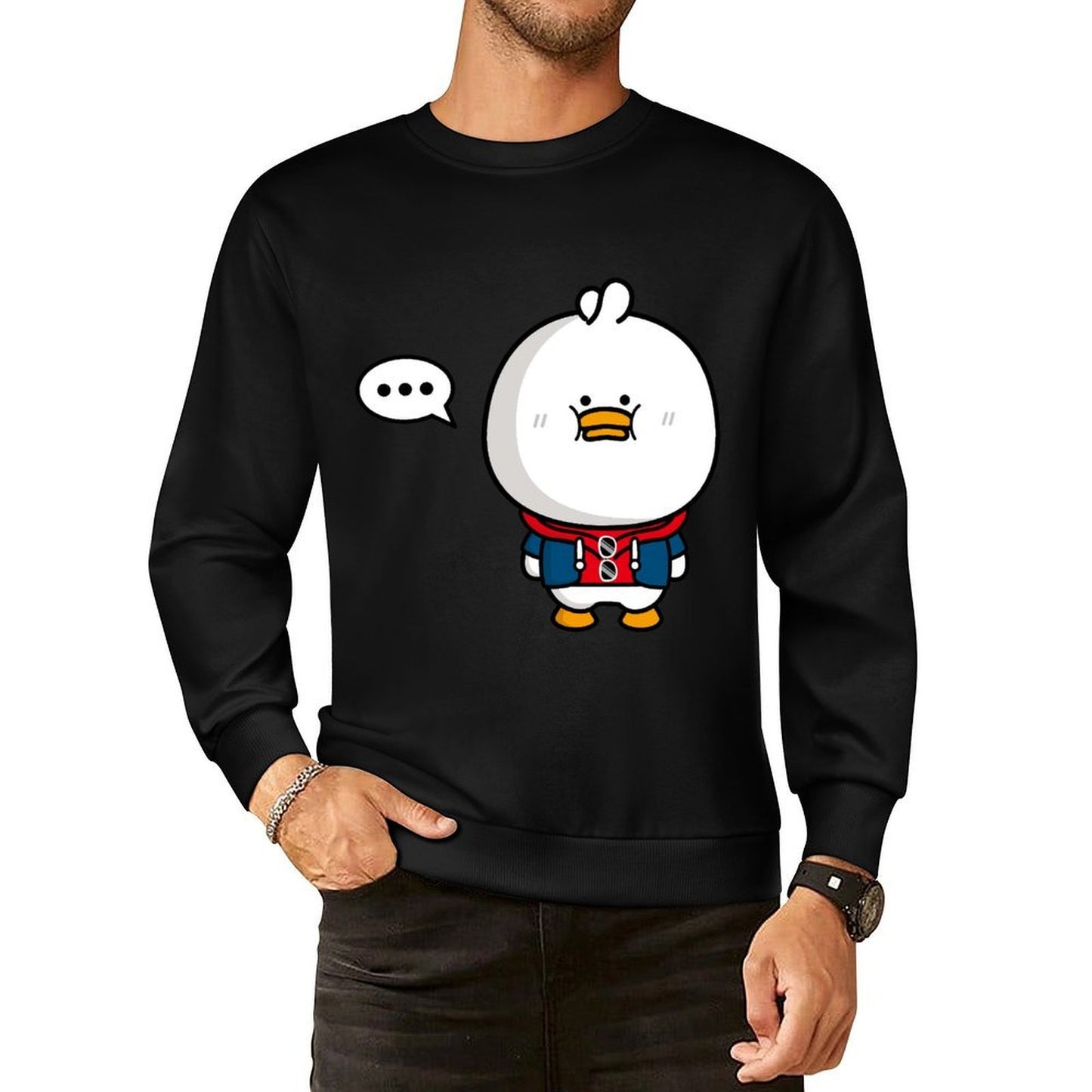 Front Patterned Long Sleeve TopVintage Outdoor