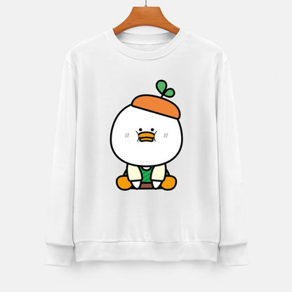 Front Patterned Long Sleeve Top100% Cotton Modern