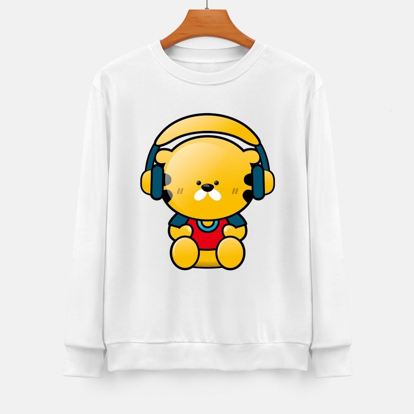 Front Patterned Long Sleeve TopComfortFit Design-Your-Own