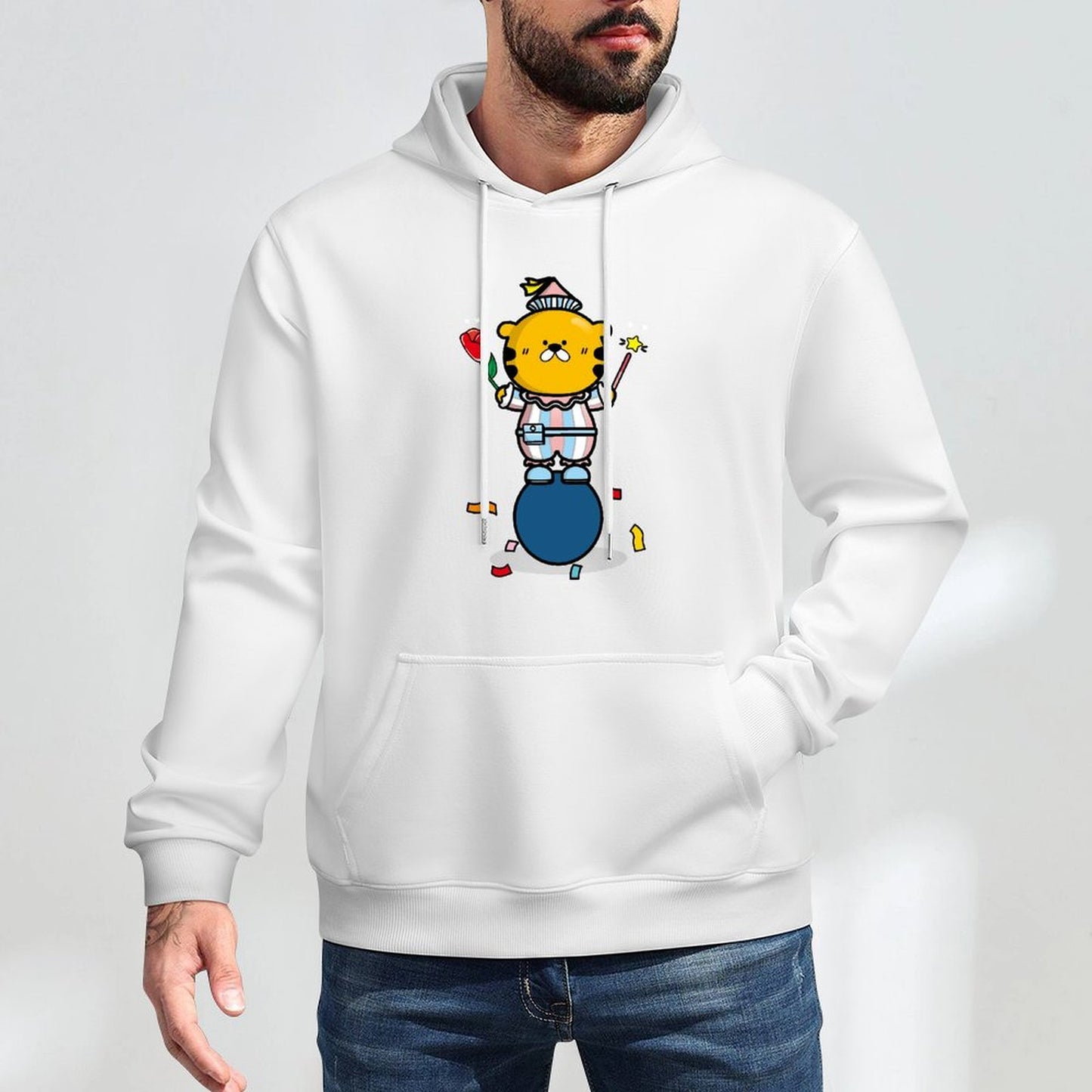 ClassicFit Cotton Front Graphic Hoodies