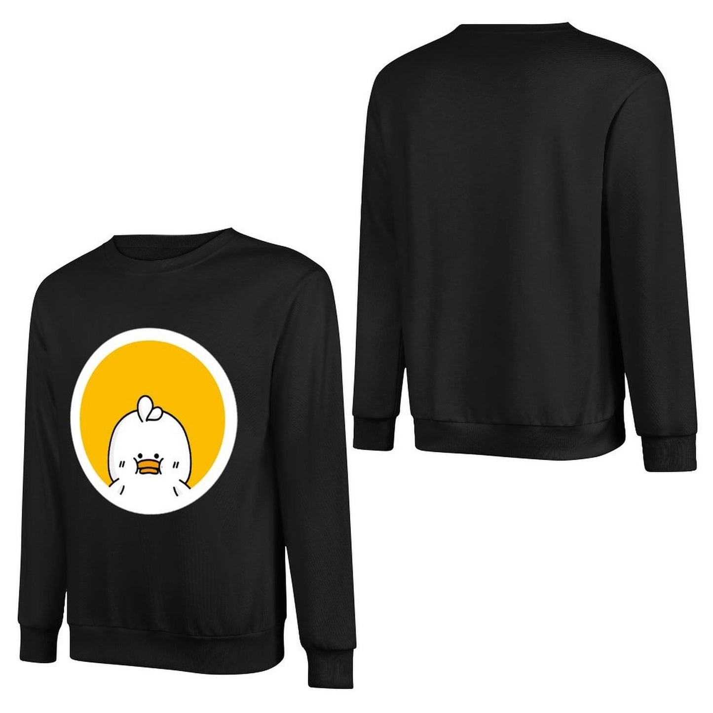 Front Patterned Long Sleeve TopSlim Fit LooseFit