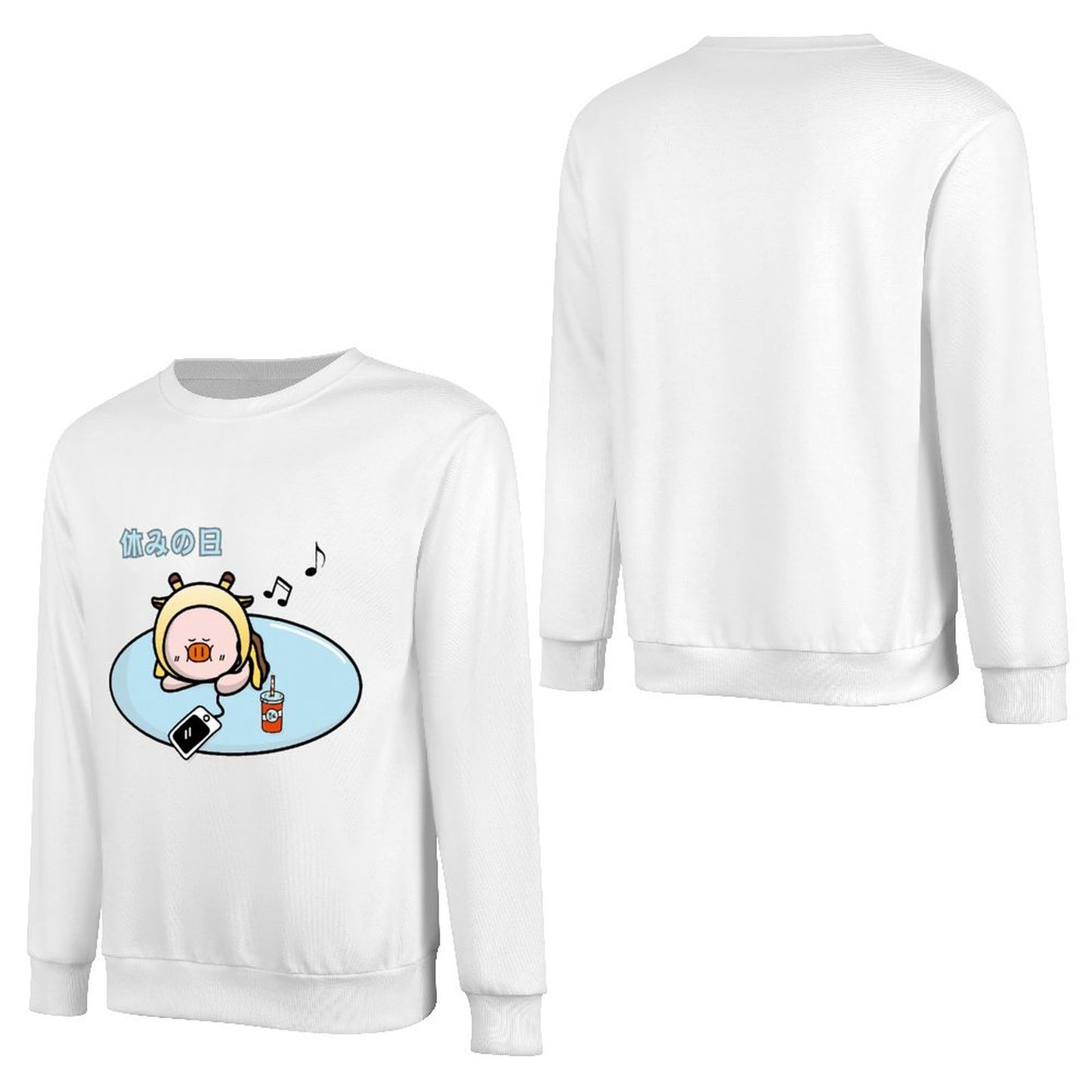 Front Patterned Long Sleeve TopFitted StreetLine