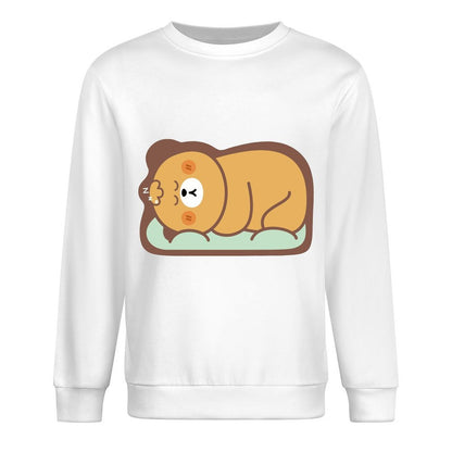 Front Patterned Long Sleeve TopRetro Shrink-Resistant