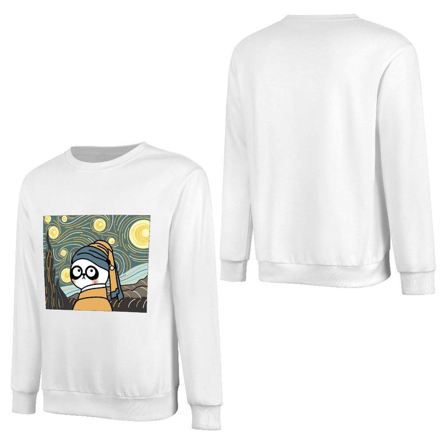 Front Patterned Long Sleeve TopBasicSeries Wrinkle-Free