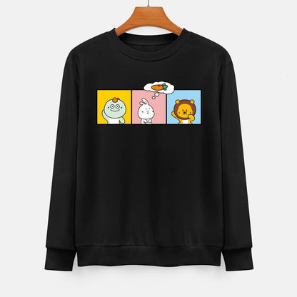  Front Patterned Long Sleeve TopBold EverydaySeries