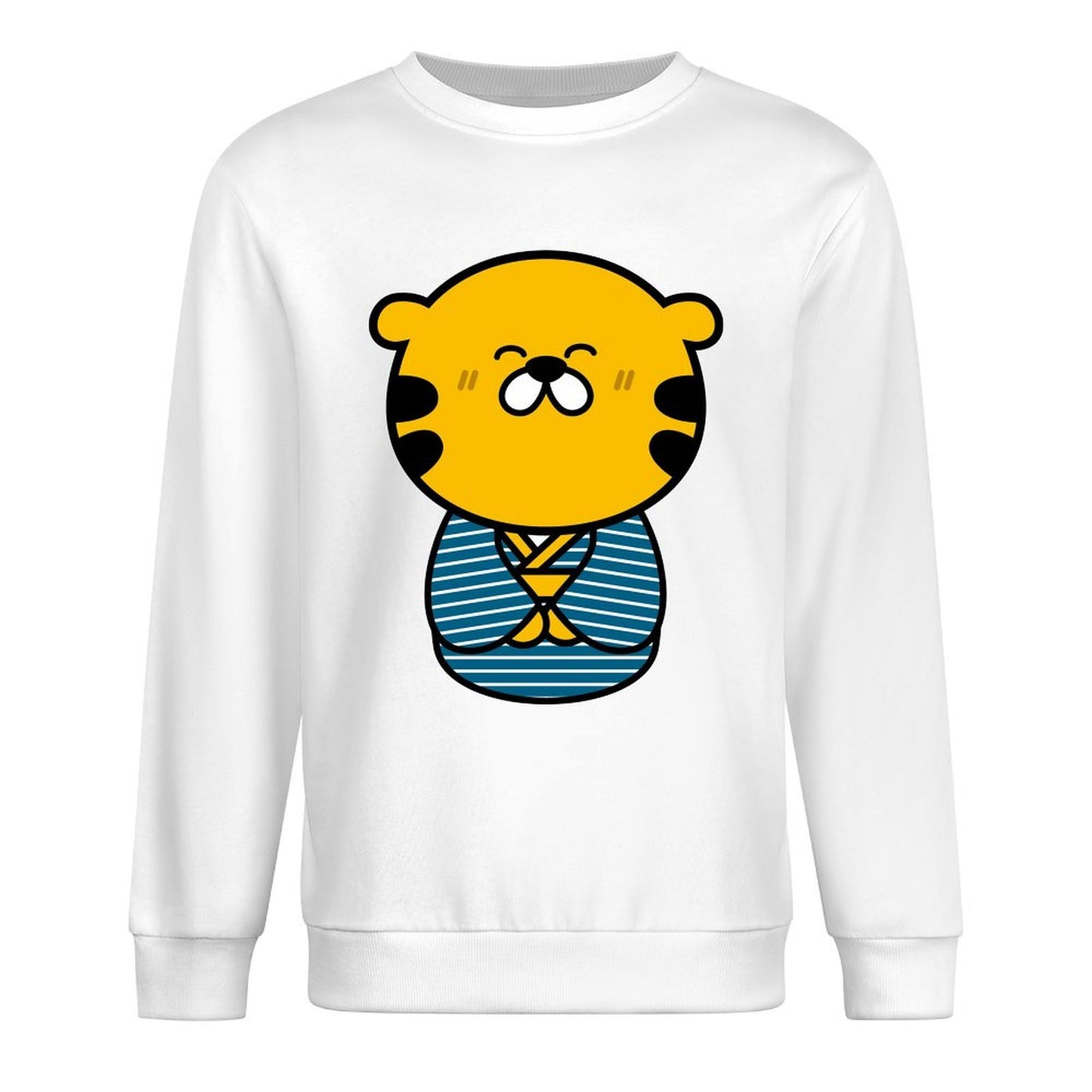 Front Patterned Long Sleeve TopClassic Fit EasyWear