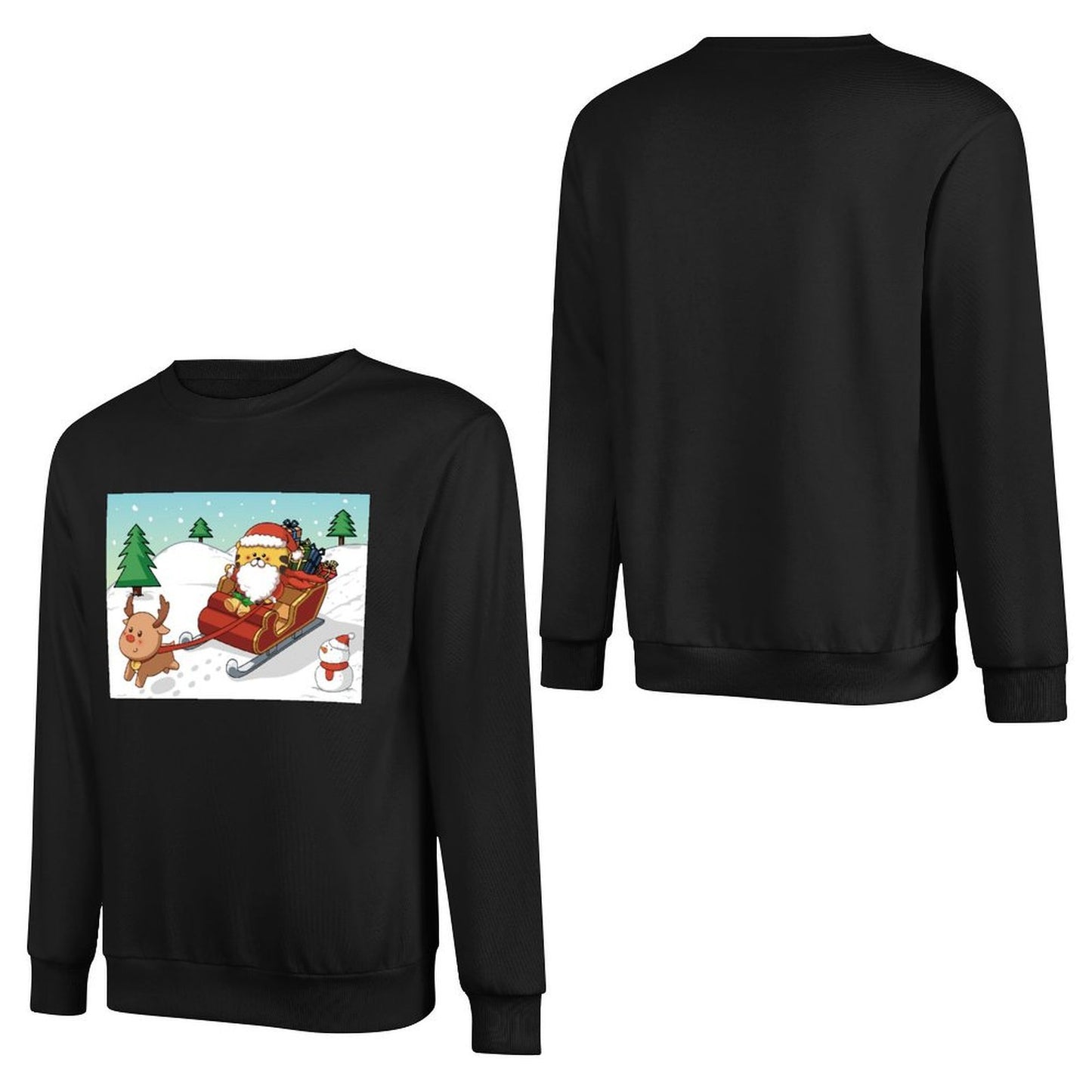 Front Patterned Long Sleeve TopDesign-Your-Own Double-Stitched