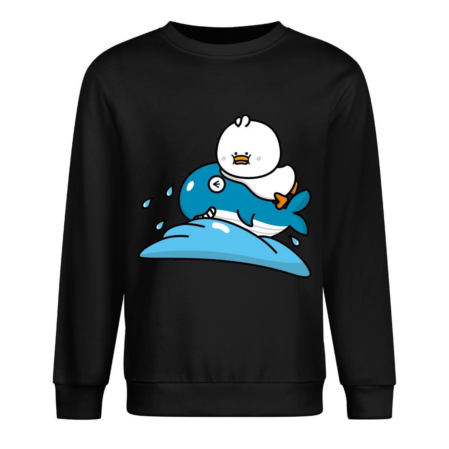 Front Patterned Long Sleeve TopClean Slim Fit