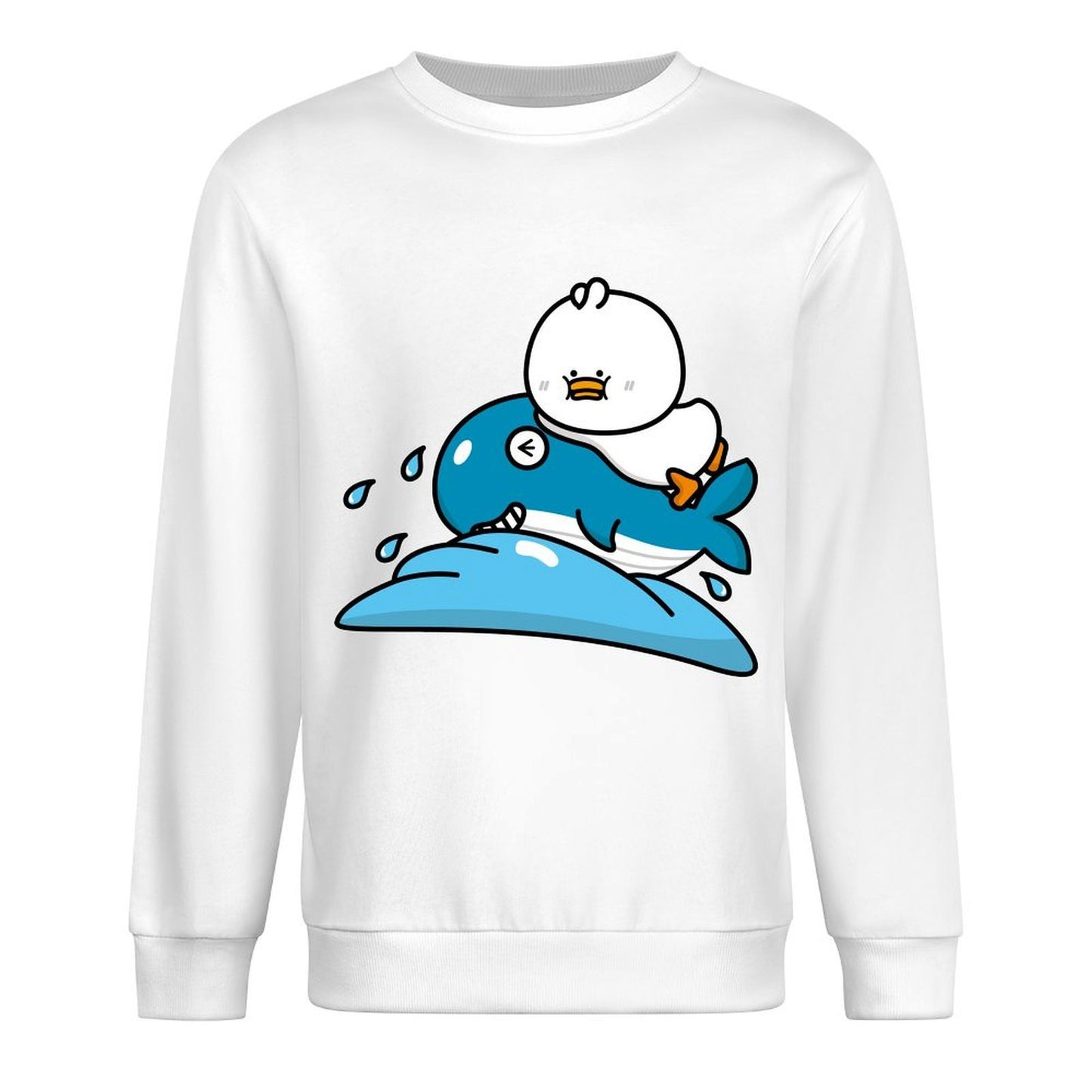 Front Patterned Long Sleeve TopClean Slim Fit