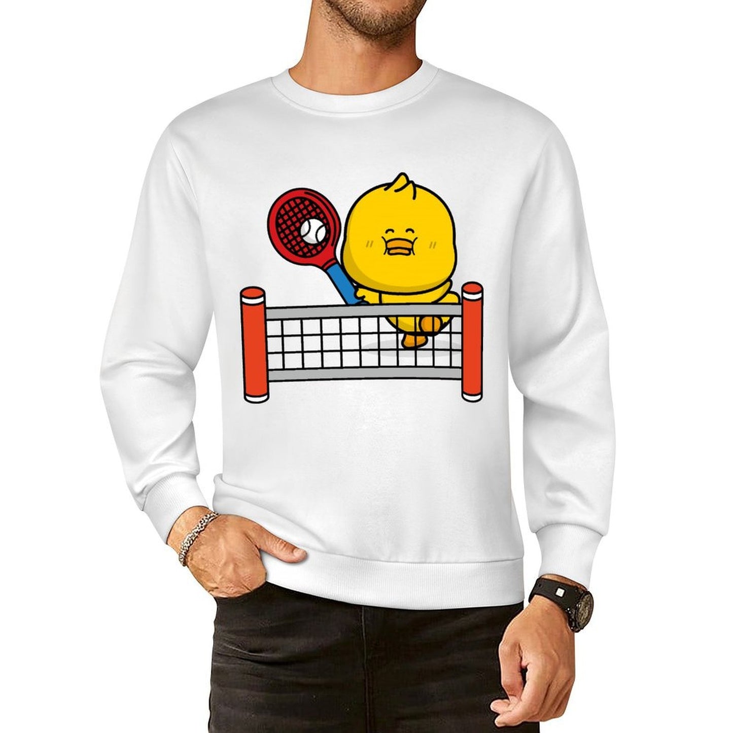 Front Patterned Long Sleeve TopSport RegularFit