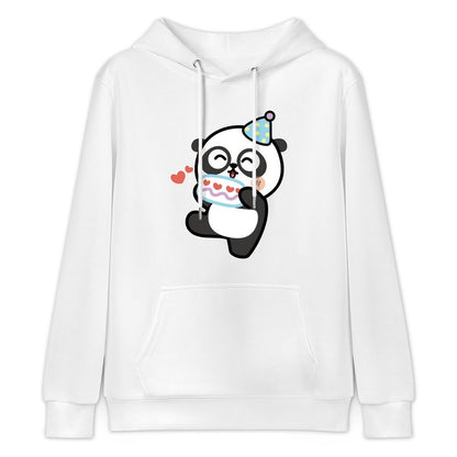 Soft-Touch Batch-Printed Front Graphic Hoodies