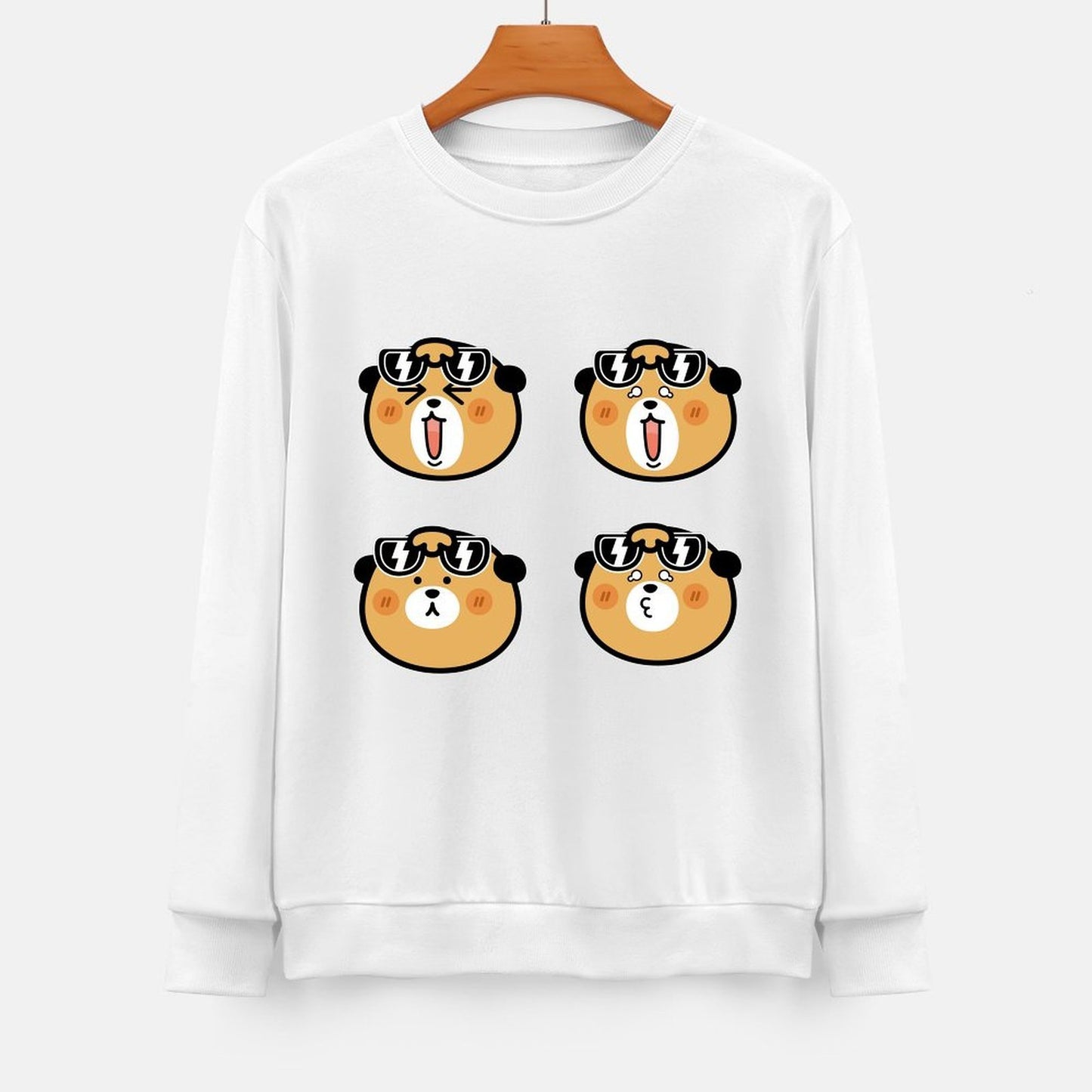 Front Patterned Long Sleeve TopVintage Long Lasting