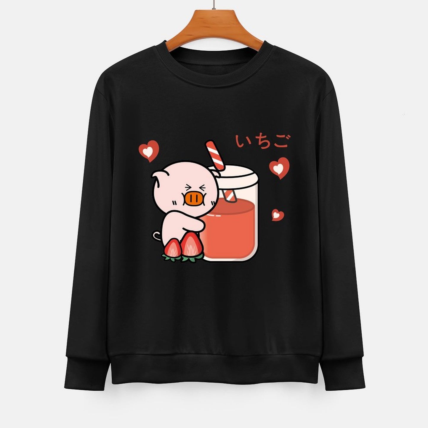  Front Patterned Long Sleeve TopStreetFit 100% Cotton