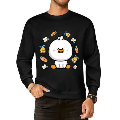 Front Patterned Long Sleeve TopColorfast Unisex