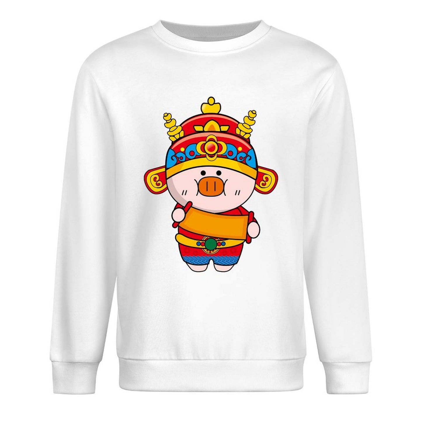 Front Patterned Long Sleeve TopRegular