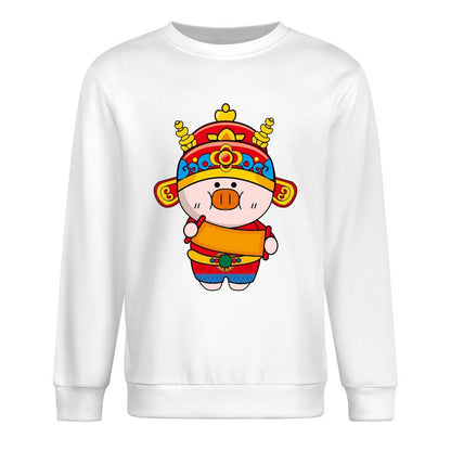 Front Patterned Long Sleeve TopRegular