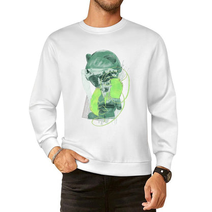 Long Sleeve With Front PatternCasual Crew Neck