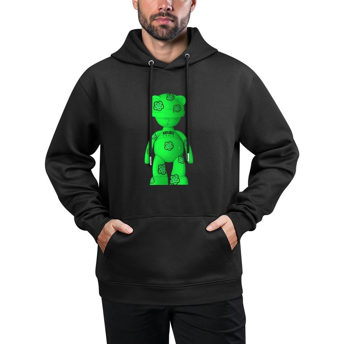 IPIB 250g Hooded Pocket Sweatshirt Front GraphicMen's Hooded  Sweatshirt6000121-2