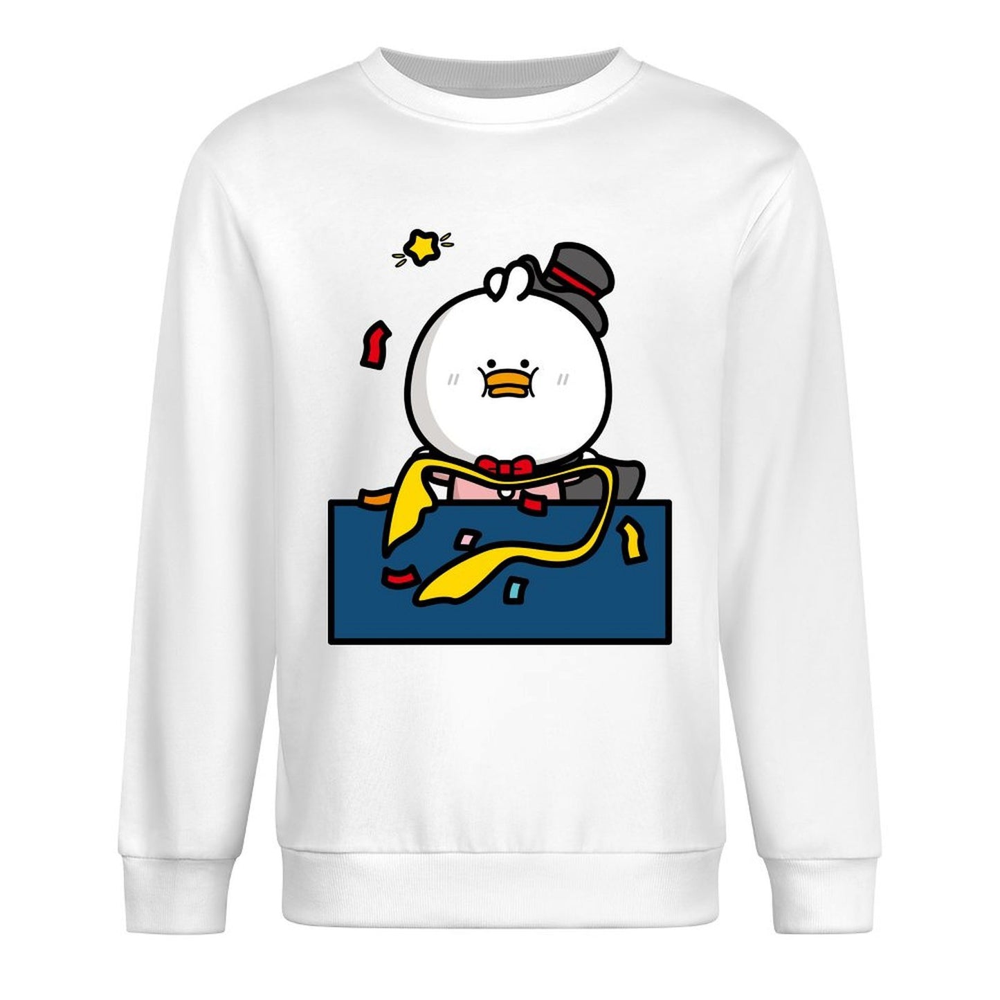 Front Patterned Long Sleeve TopClassicLine Heavyweight