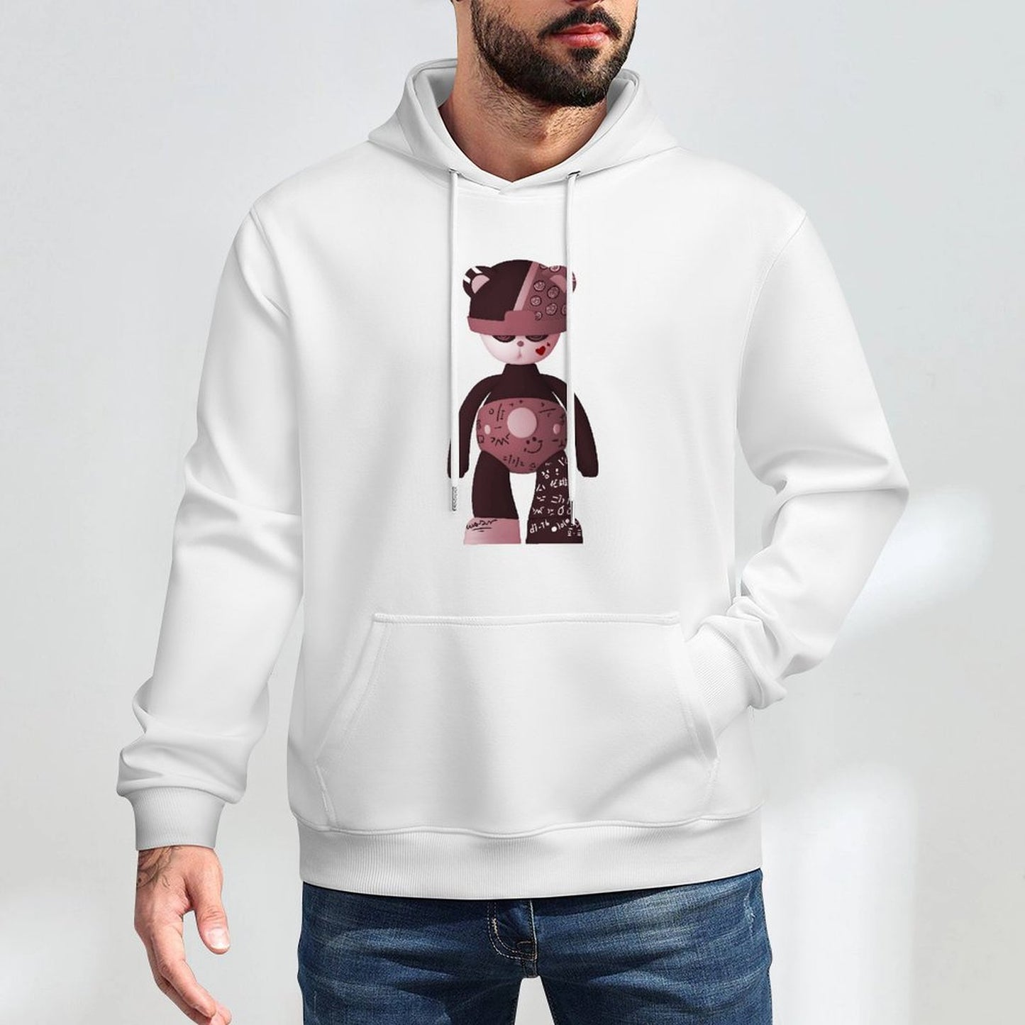 Hoodie Front Pattern Minimalist
