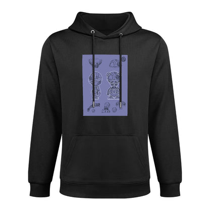 IPIB 250g Hooded Pocket Sweatshirt Front GraphicMen's Hooded  Sweatshirt6000008-3