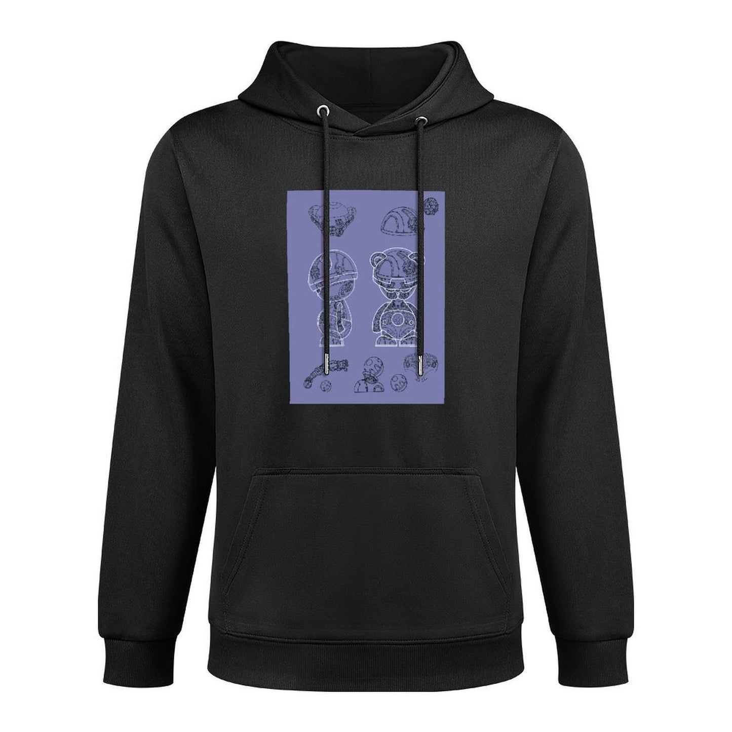Hoodie Front PatternEco / Sustainable Crisp Print