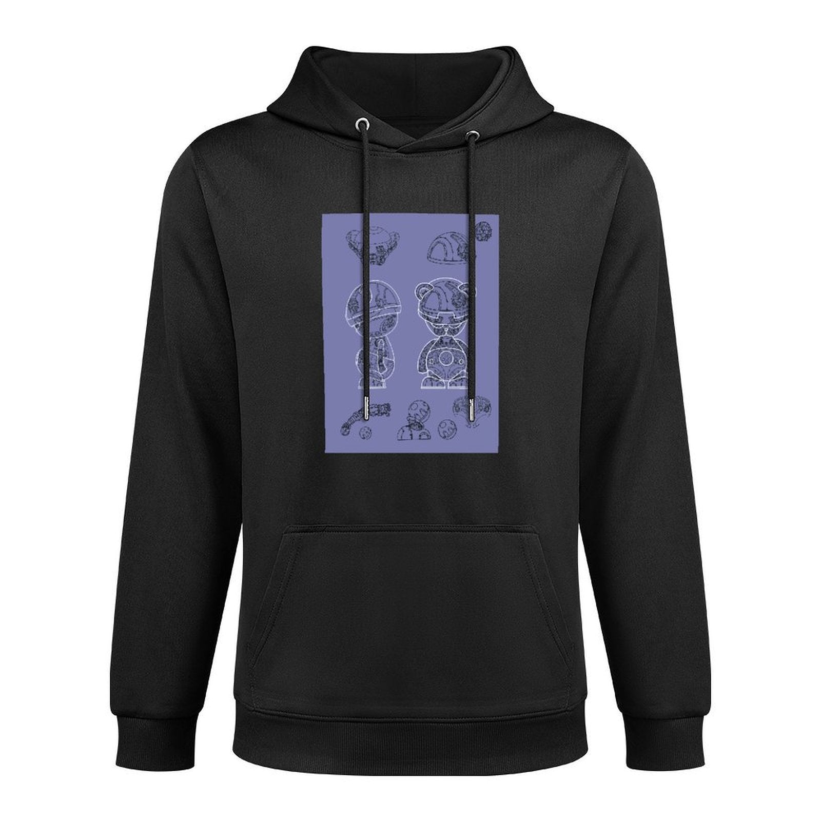 Hoodie Front PatternEco / Sustainable Crisp Print