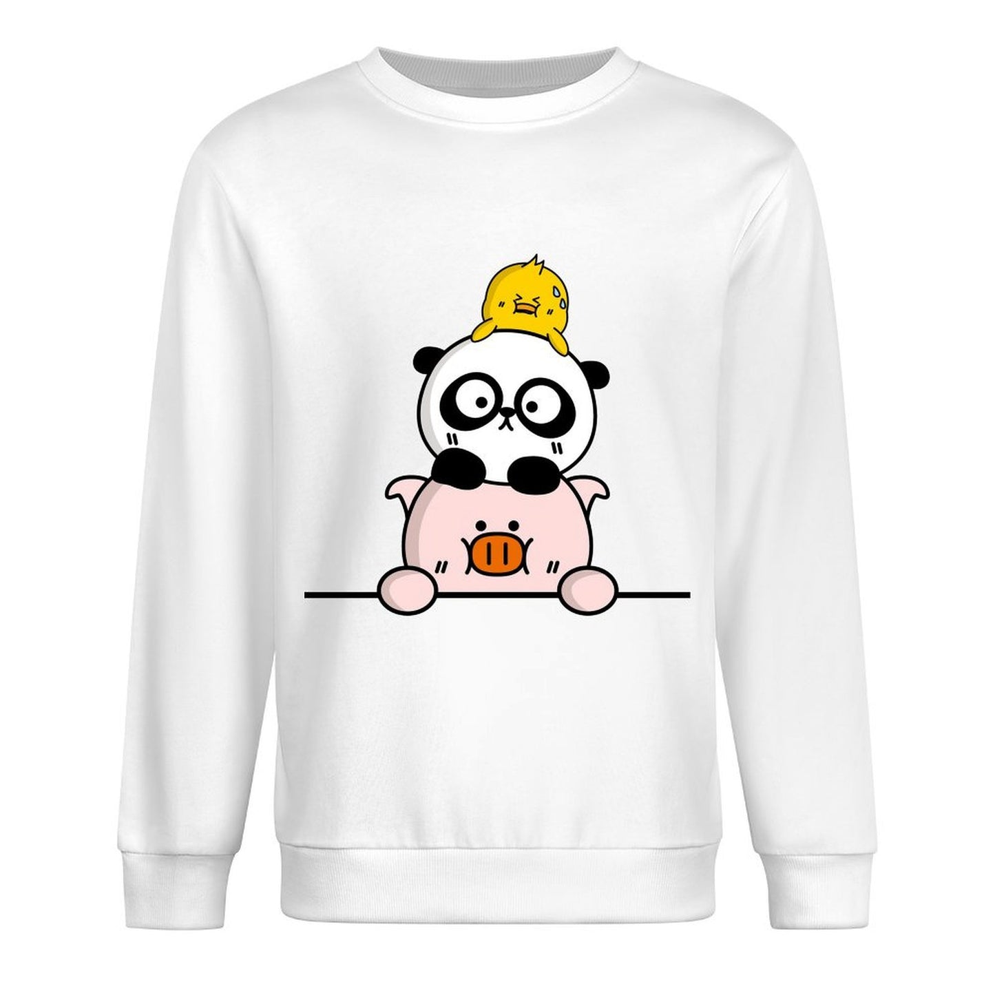 Front Patterned Long Sleeve TopRetro CoreLine