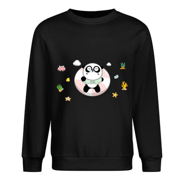 Front Patterned Long Sleeve TopLooseFit Breathable