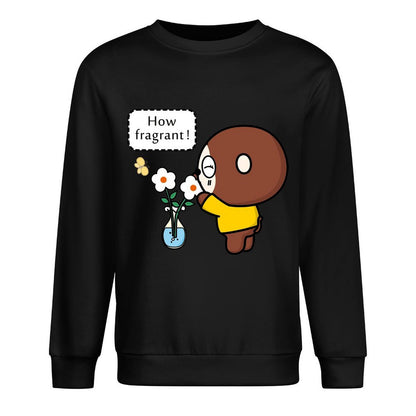 Front Patterned Long Sleeve Top Durable